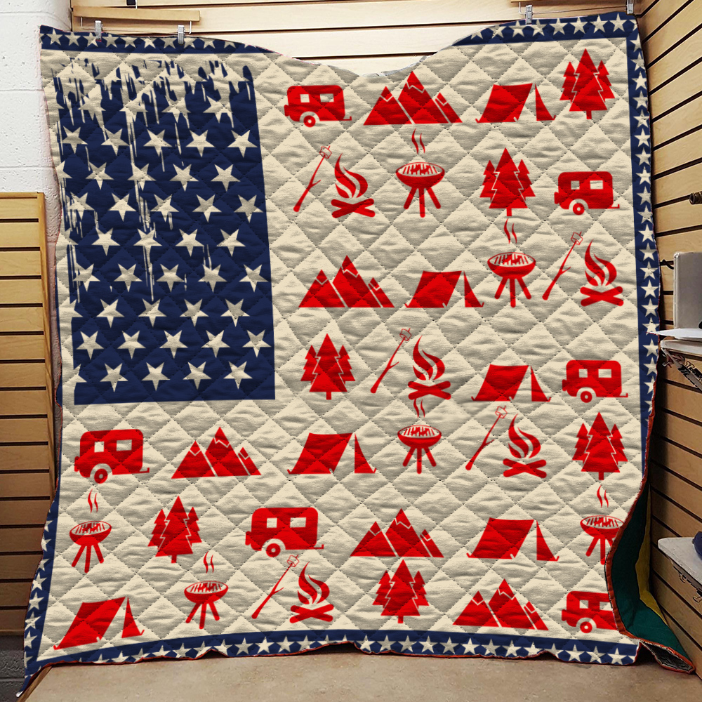 American flag camping quilt – maria