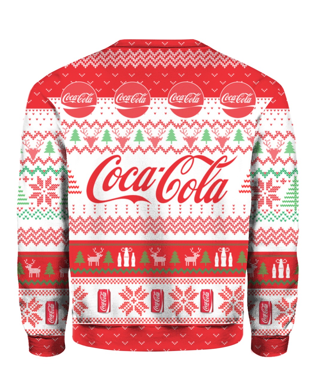 Coca cola full printing ugly christmas sweater 2