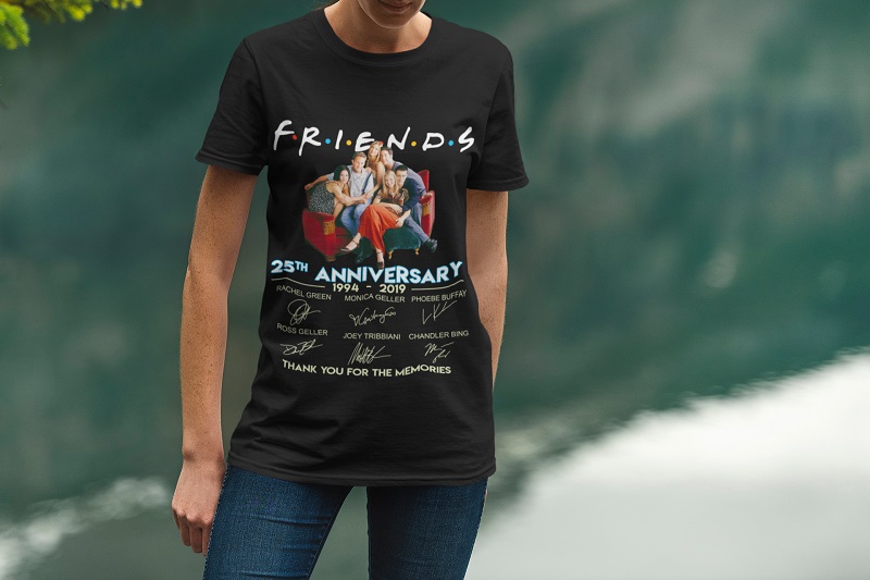 Friends 25th anniversary thank you for the memories shirt, hoodie, tank top – pdn