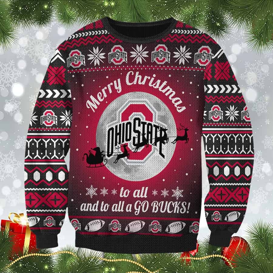 Merry Christmas Ohio States to all 3d sweatshirt
