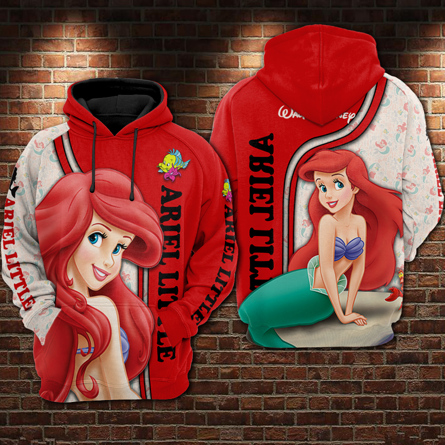 The little mermaid ariel all over printed shirt