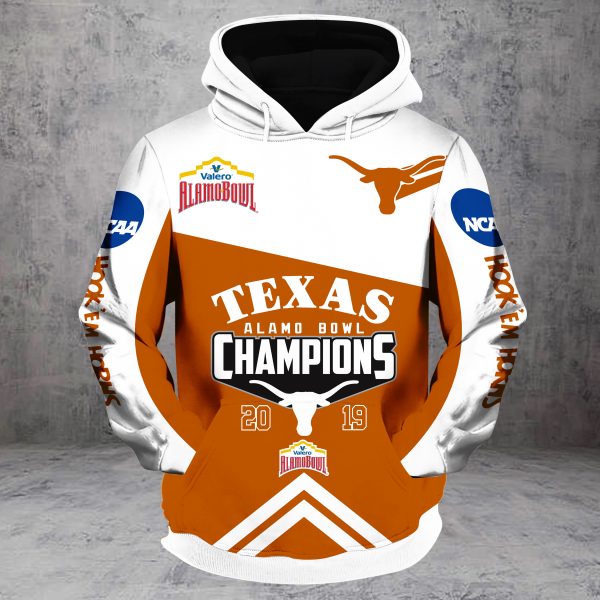 2019 alamo bowl champions texas longhorns all over printed hoodie
