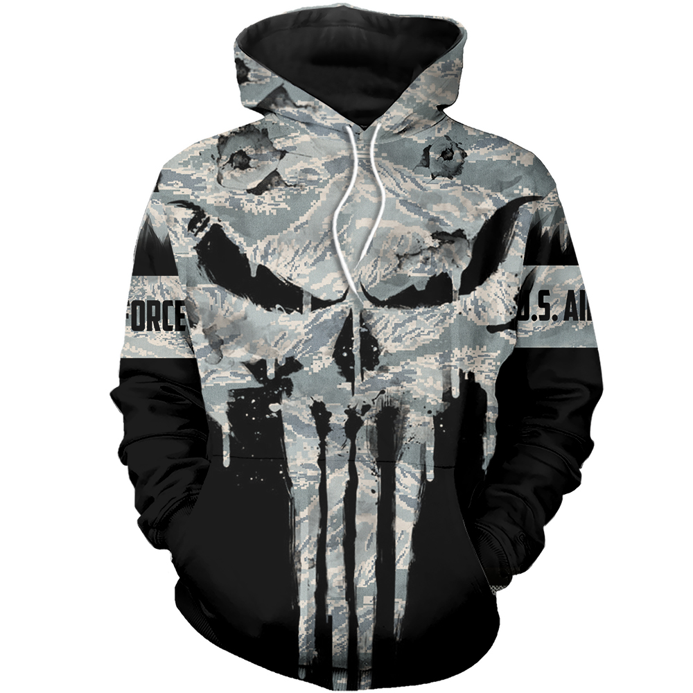 U.S Air Force Punisher Skull 3D Printed shirt – maria