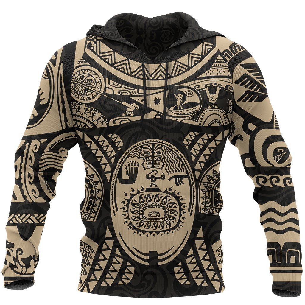 Maui polynesian tattoo all over print hoodie