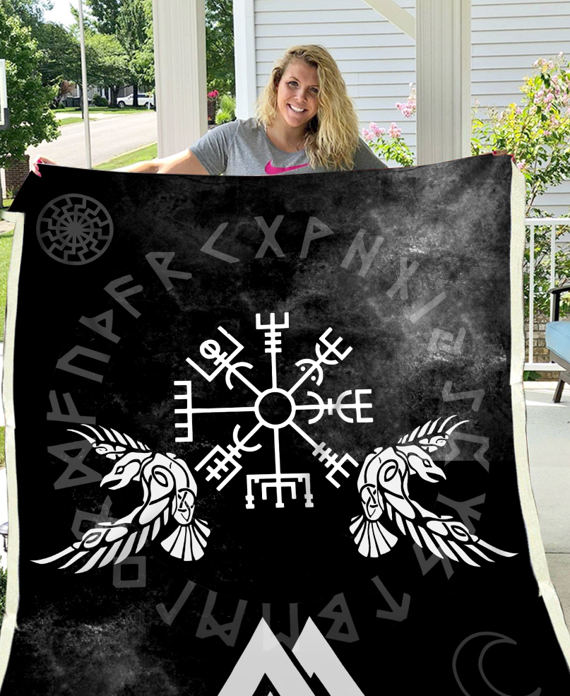 Viking all over printed blanket – maria