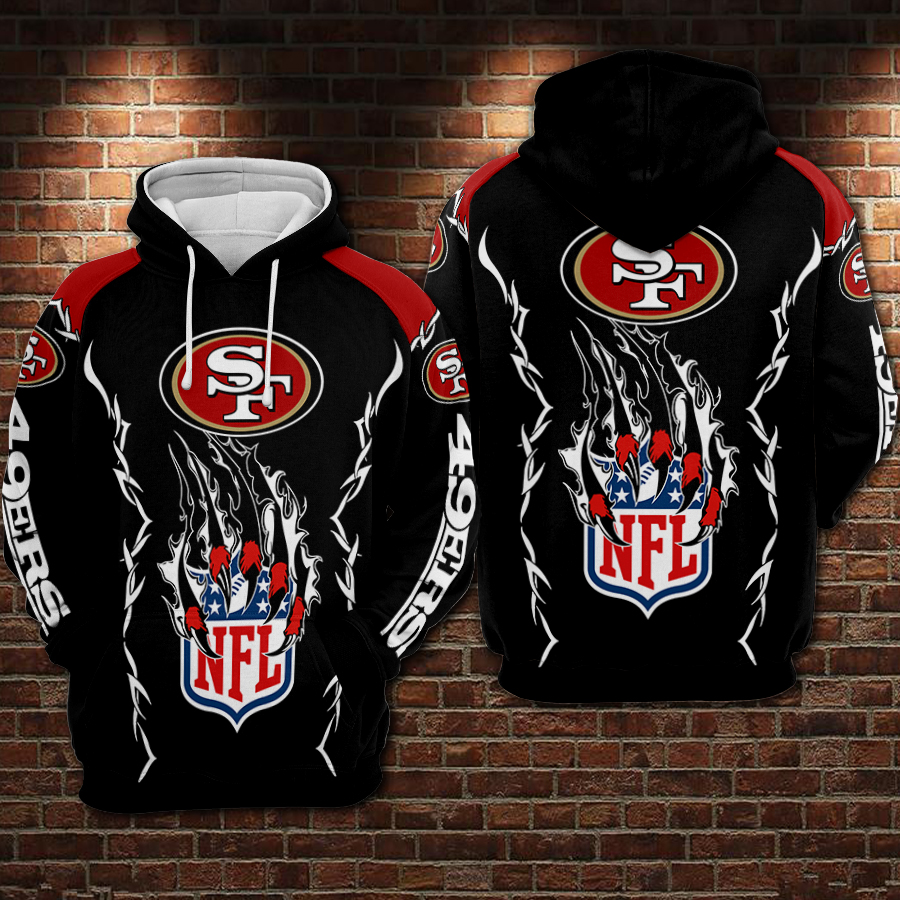 San francisco 49ers nfl full printing hoodie