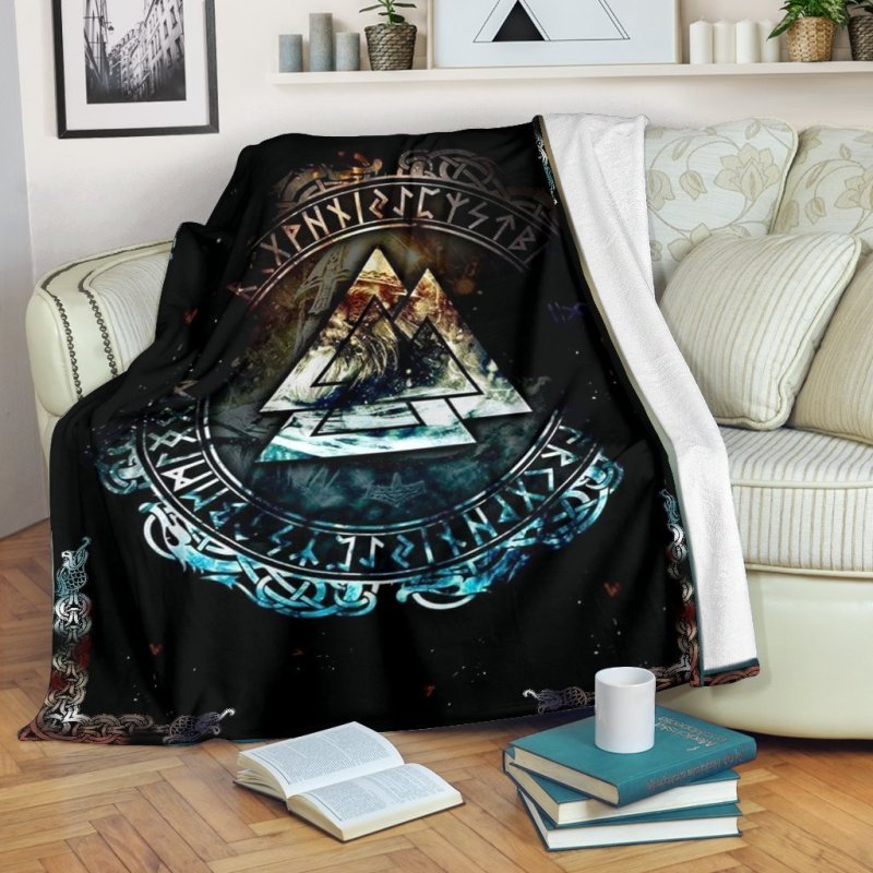 Vikings symbol all over printed premium blanket 1