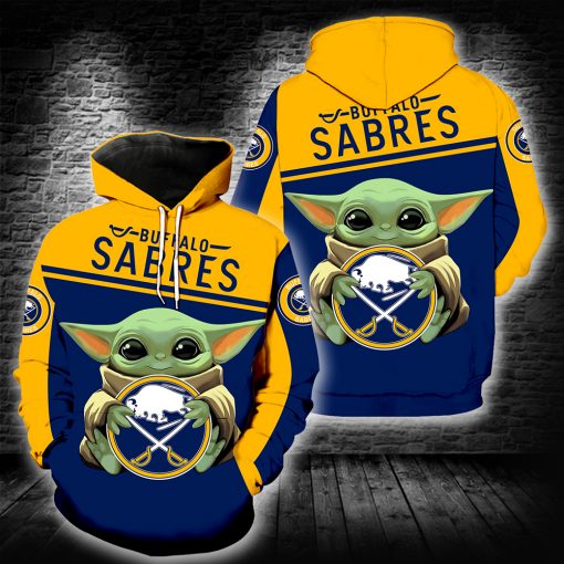 Buffalo Sabres Baby Yoda Full All Over Print Hoodie and Sweatshirt – Saleoff 2101205