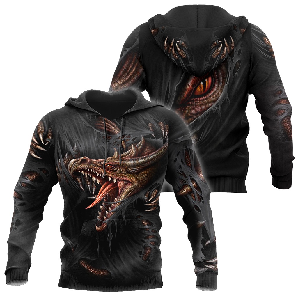 3D Armor Tattoo and Dungeon Dragon Hoodie – Teasearch3D 280220