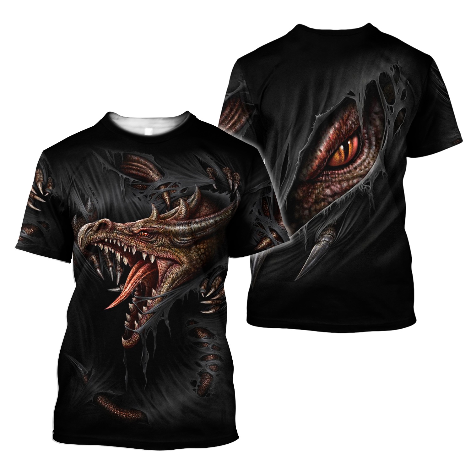 3D Armor Tattoo and Dungeon Dragon T-shirt