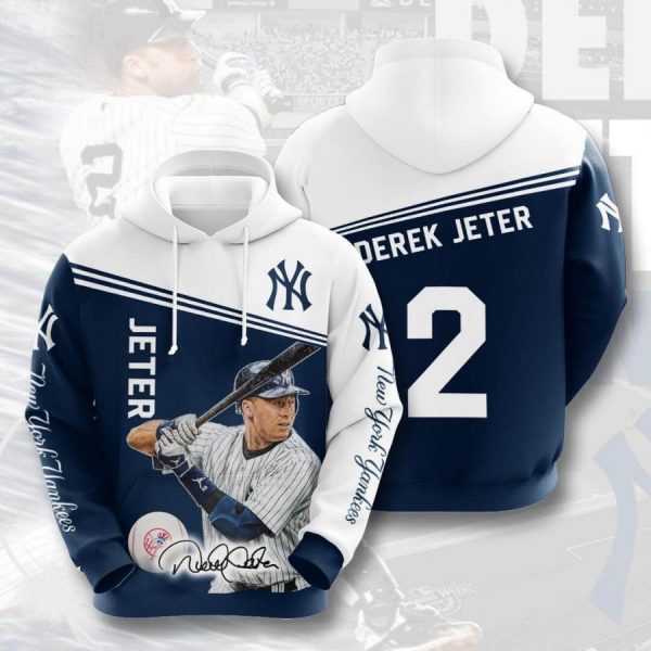 Derek Jeter New York Yankees 3D Hoodie