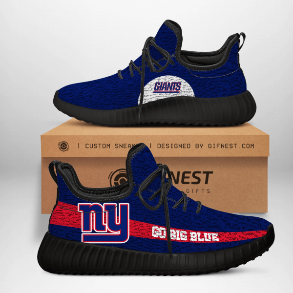 Go Big Blue New York Giants NFL Yeezy Sneaker