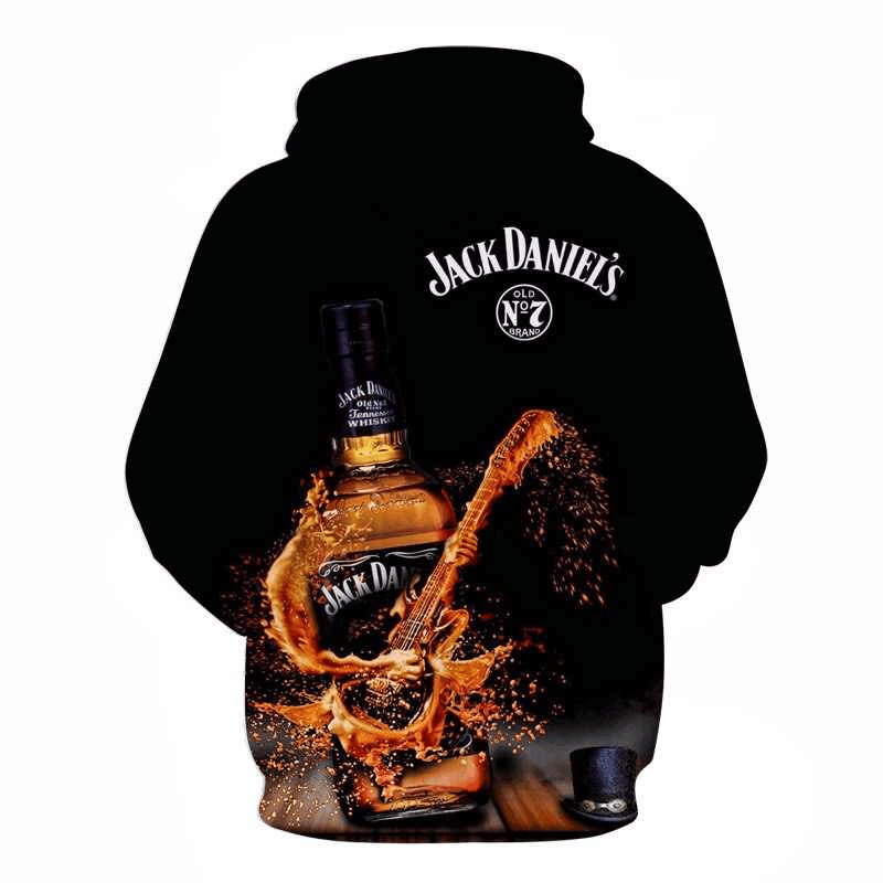 Jack daniel's tennessee whiskey full printing hoodie - back