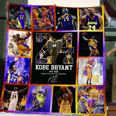 Kobe Bryant thank you for memories quilt – LIMITED