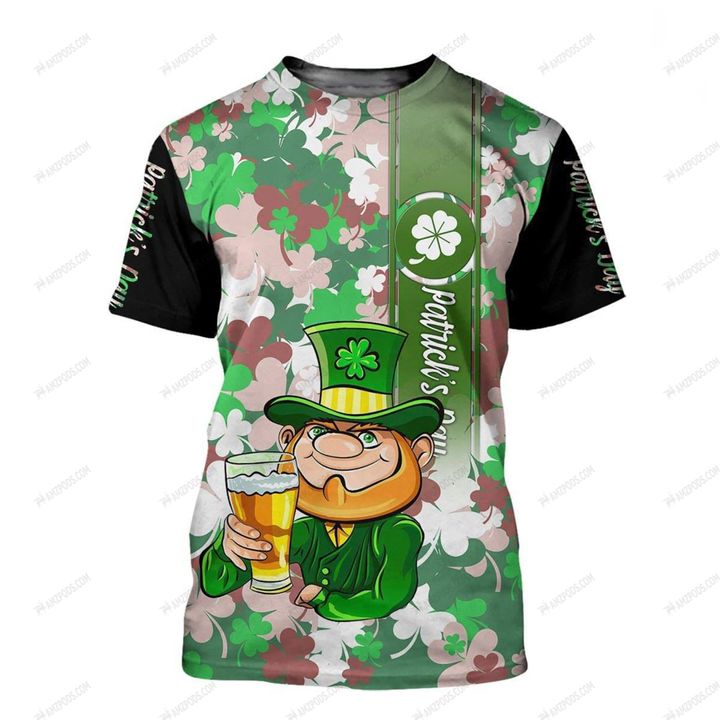 Leprechaun St Patrick's Day 3D All Over Printed Shirt