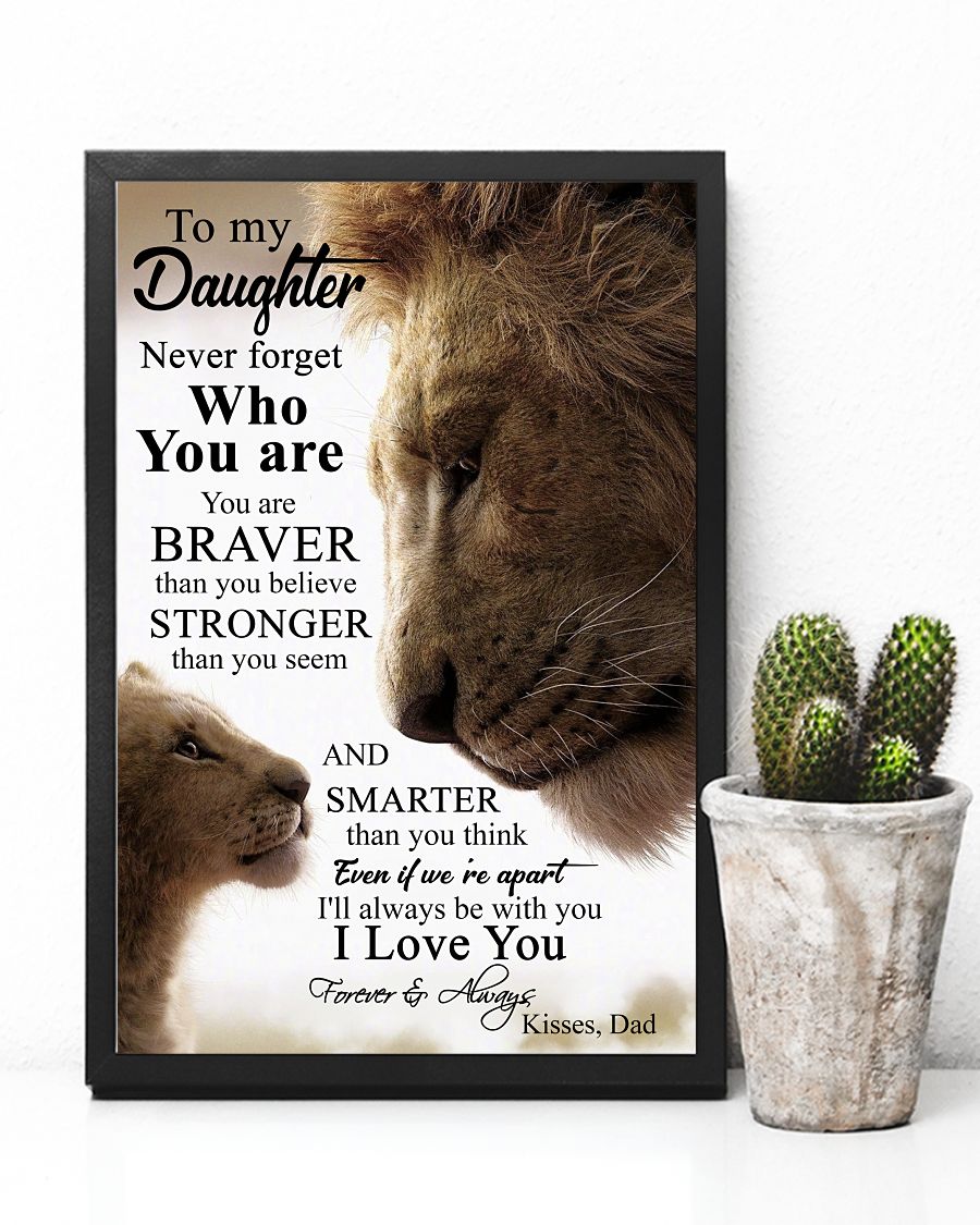Lion King To my daughter never forget who you are poster – BBS