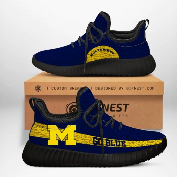 Michigan Wolverines Go Blue Yeezy Sneaker