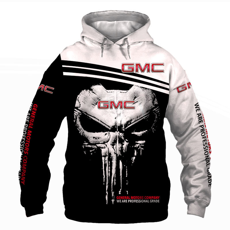 Punisher Skull GMC 3D Hoodie and T-shirt - Teasearch3D 170220