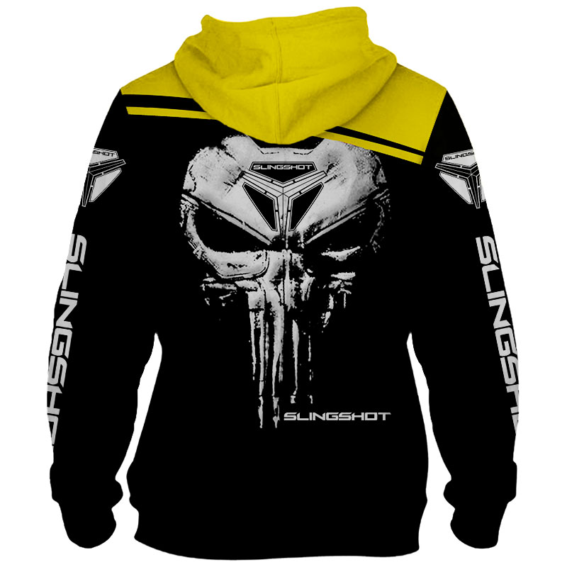 Punisher Skull Slingshot 3D Full Printing Hoodie back