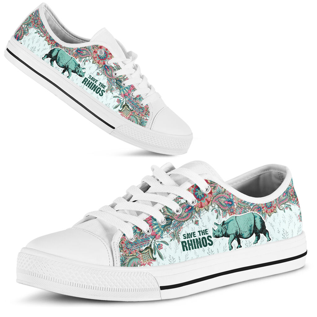 Save The Rhinos Low Top – Teasearch3D 110220