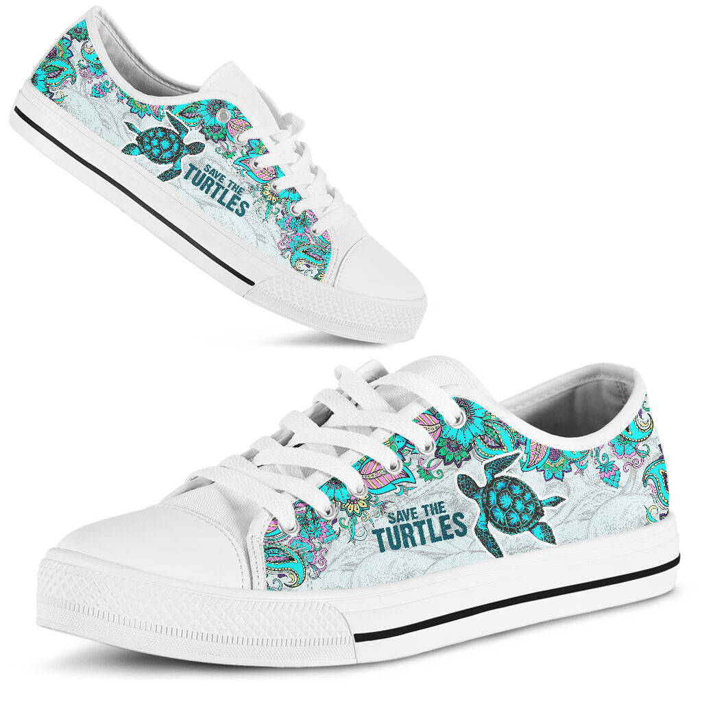 Save The Turtles Low Top – Teasearch3D 080220