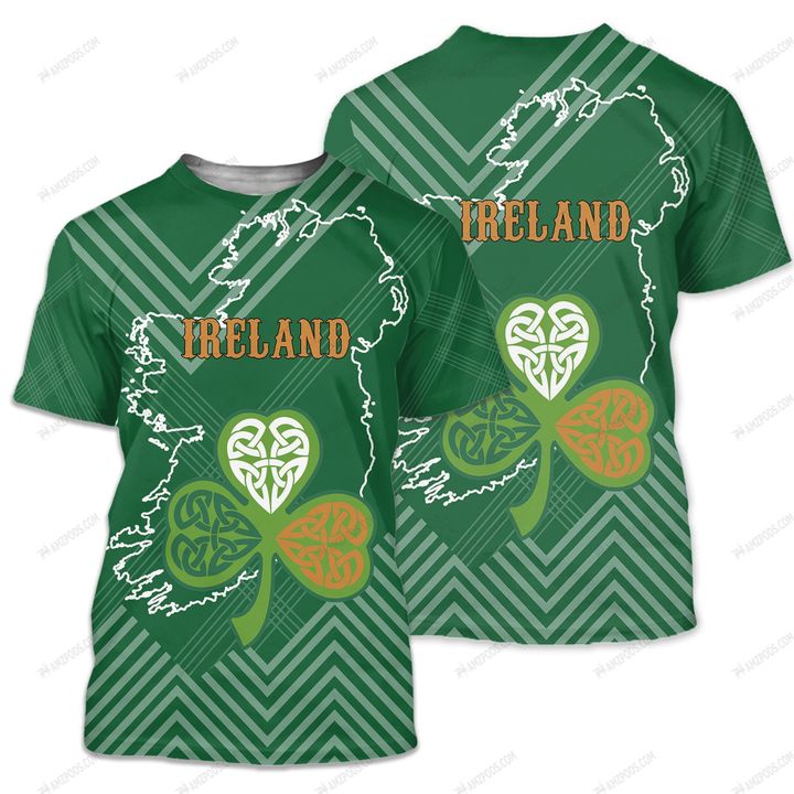 St Patrick's Day Ireland 3D All Over Printed Shirt