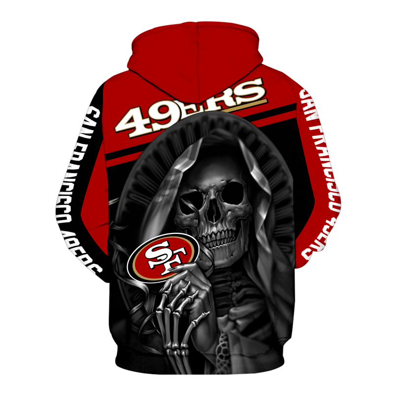 The death hold san francisco 49ers full printing hoodie - back