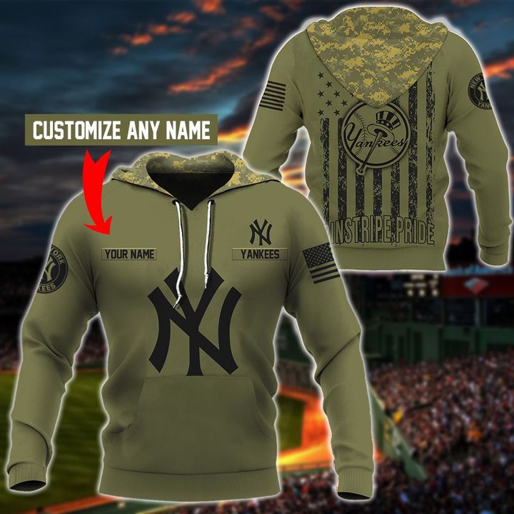 Yankees Customize Custom Name 3D Hoodie