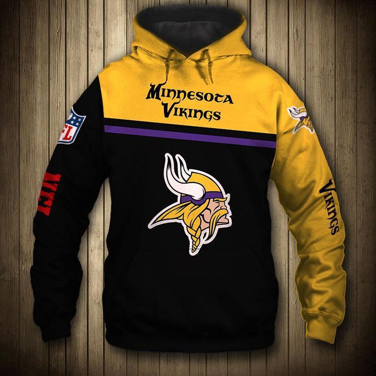Minnesota Vikings NFL 3D Hoodie