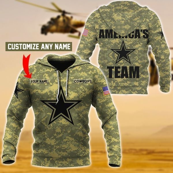 Cowboys America’s Team Custom Name 3d hoodie – Saleoff 05032012