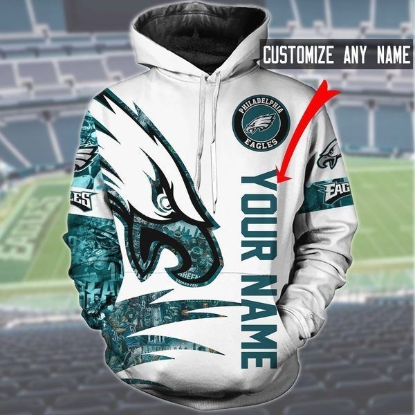 Philadelphia Eagles Custom Name 3d hoodie – Saleoff 05032013