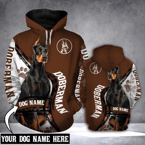 Personalized doberman dog full printing shirt – maria