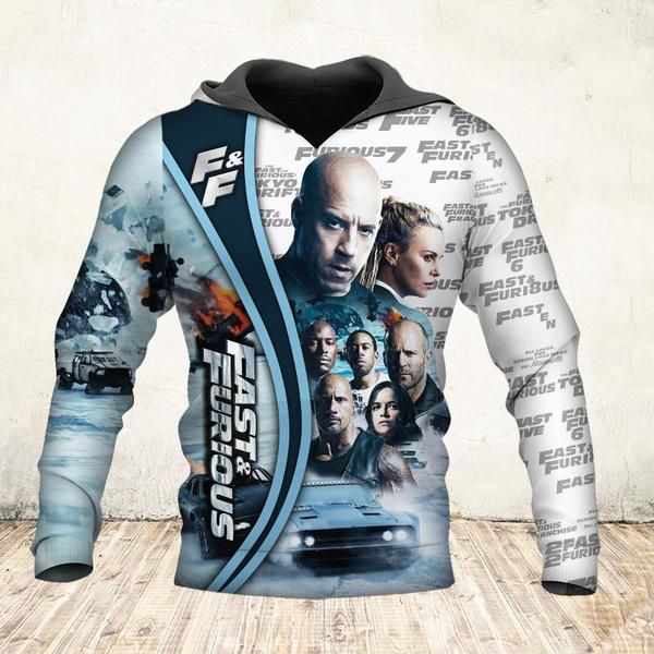 19 Years Of Fast And Furious Thank You For The Memories 3D hoodie front