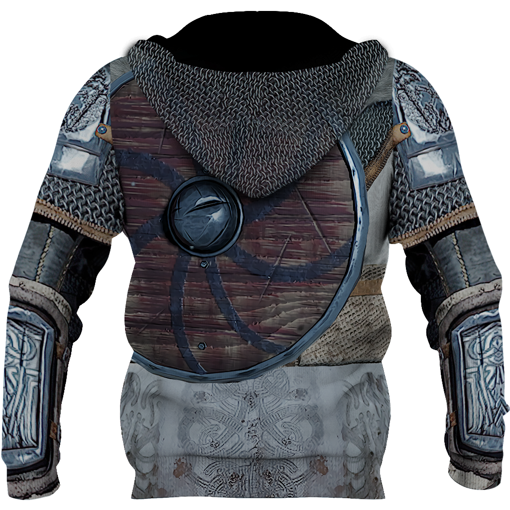 3D All Over Printed Vikings Armor back