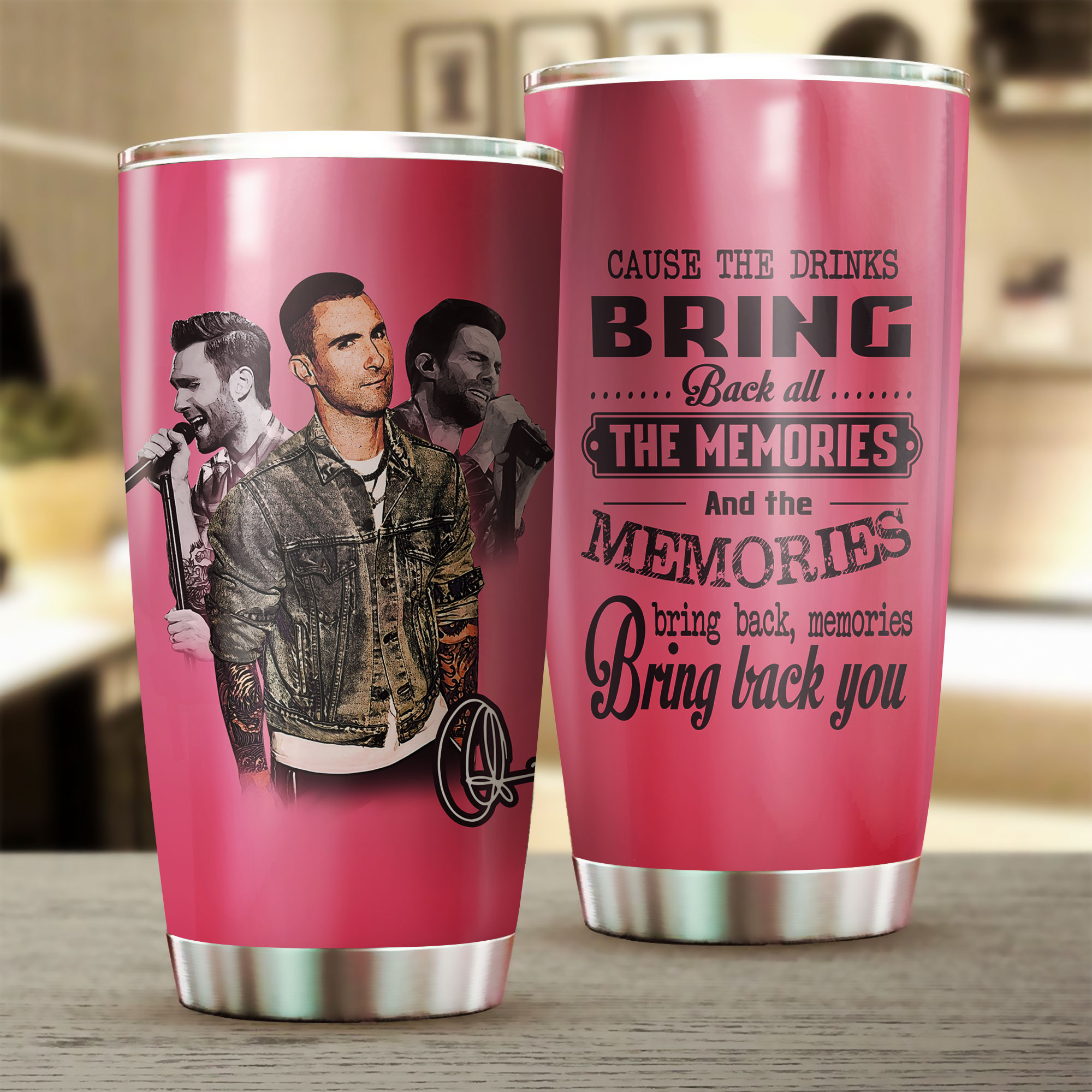 Adam Levine Stainless Steel Tumbler  – Teasearch3D 130320
