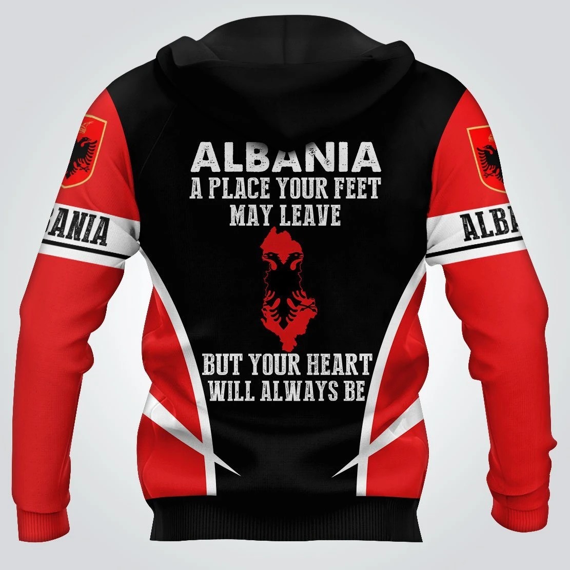 Albania A Place Your Feet Punisher Skull 3d Full Printing hoodie2