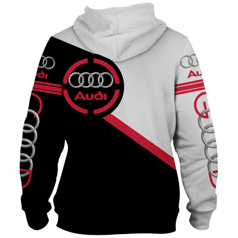 Audi choice full printing hoodie - back