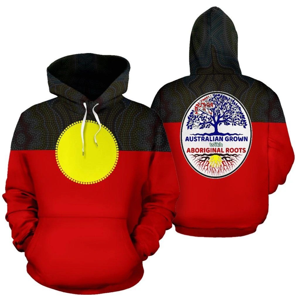 Australia Aboriginal Flag 3D All Over Printed Hoodie