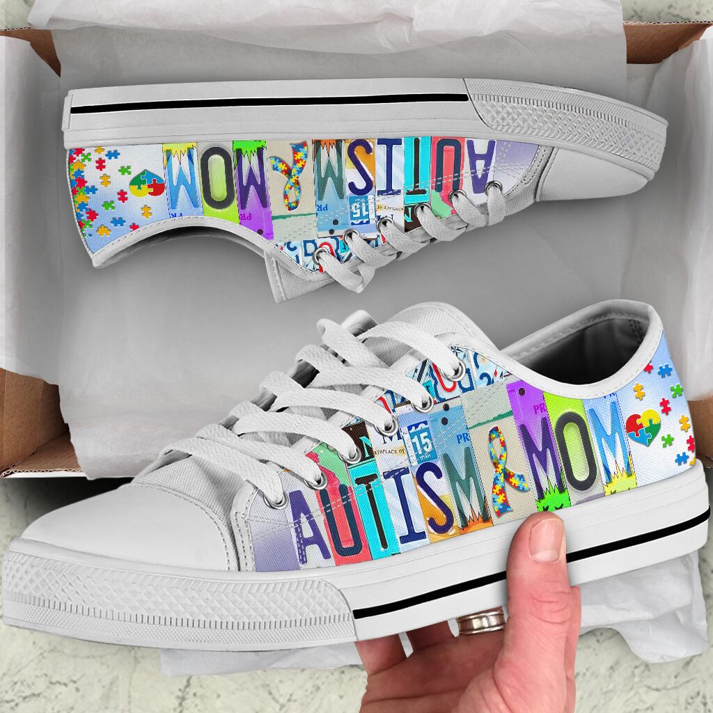Autism Mom Low Top Shoes