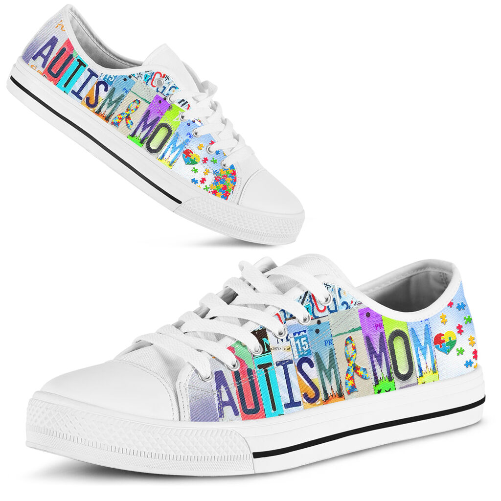 Autism Mom Low Top Shoes3