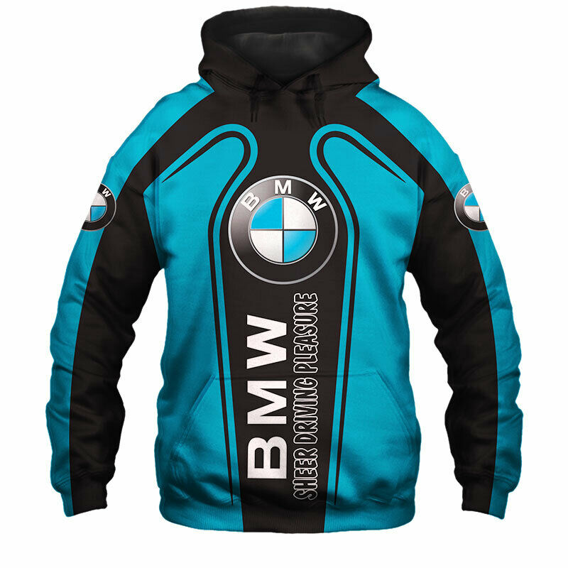 BMW sheer driving pleasure logo full printing hoodie
