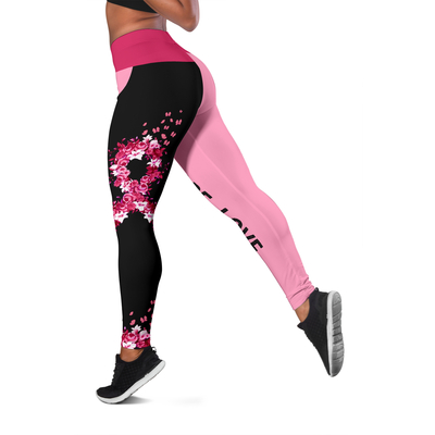 Breast Cancer Fight Hope Love 3D Legging-pic 3