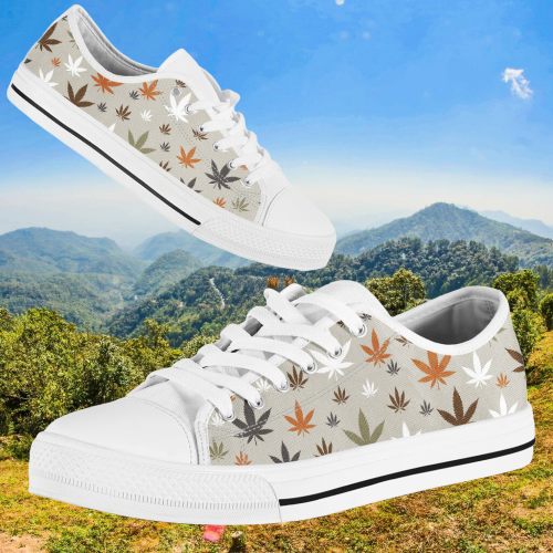 Cannabis Weed low top shoes