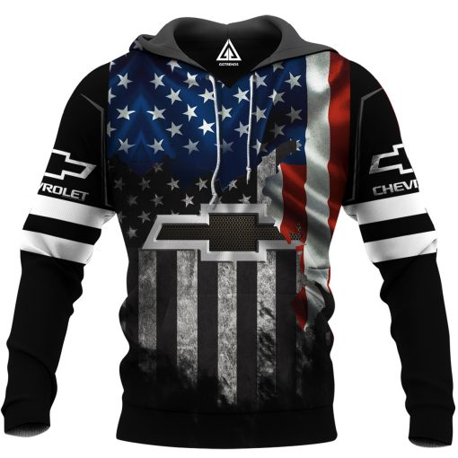 Chevrolet American Flag 3D All Over Printed hoodie