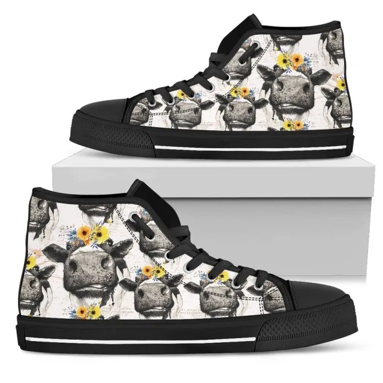 Cows Heifer High Top Shoes  – LIMITED EDTION