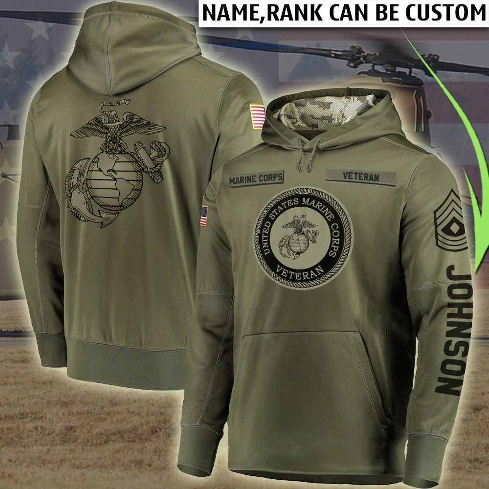 Custom united states marine corps all over printed hoodie