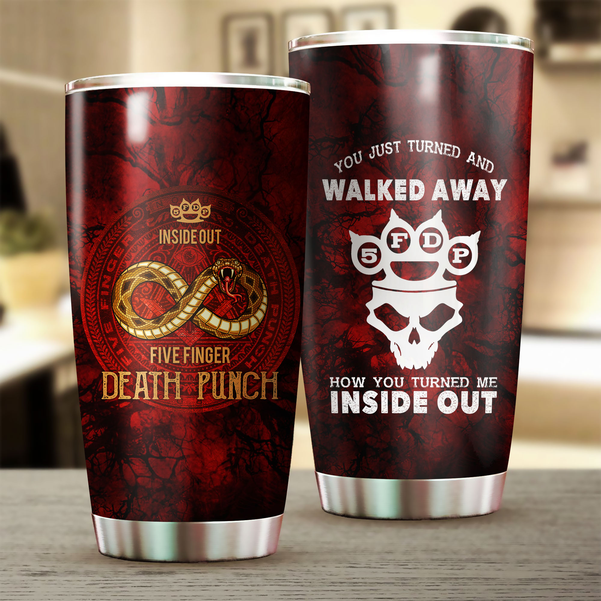 Five Finger Death Punch Stainless Steel Tumbler 20oz