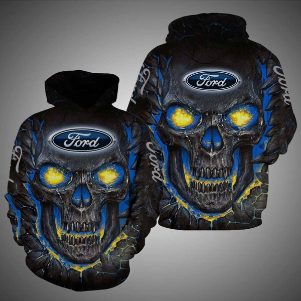 Ford Skull All Over Print hoodie, shirt and sweatshirt