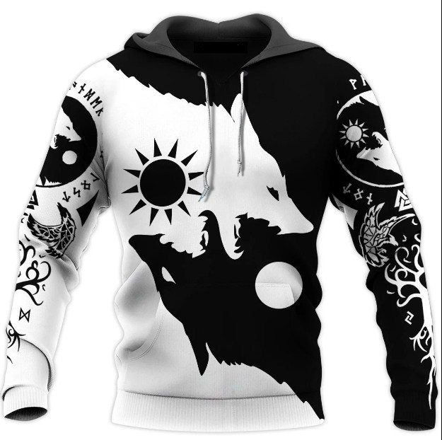 Geri and Freki 3d All Over Printed hoodie, shirt, tank – Teasearch3D 140320