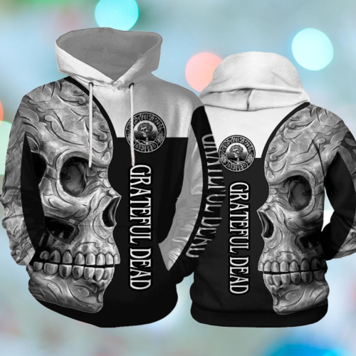 Grateful Dead skull 3D hoodie